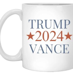 2024 Trump Vance Mug, Political Campaign Mug, Election Support Mug, Patriotic Trump Mug, Pro-Vance Trump Coffee Cup, Election 2024 Mug