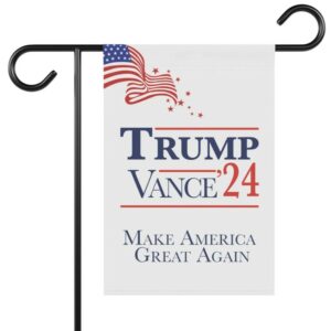 Donald Trump & J.D. Vance 2024 Garden Flag, Trump 2024 Flag, MAGA Garden Flag, Make America Great Again Flag, Trump Vance Outdoor Flag