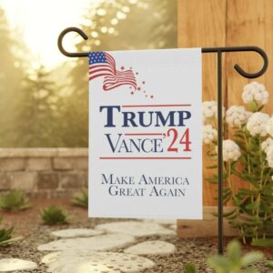 Donald Trump & J.D. Vance 2024 Garden Flag, Trump 2024 Flag, MAGA Garden Flag, Make America Great Again Flag, Trump Vance Outdoor Flag1