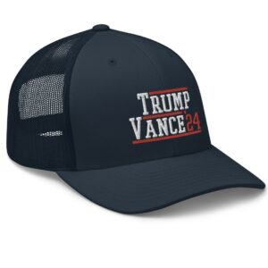 Donald Trump JD Vance 2024 Snapback Trucker Hat Us