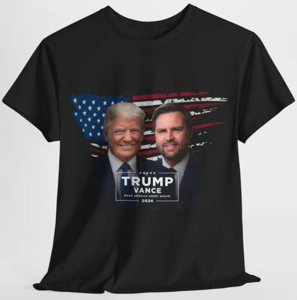 Donald Trump JD Vance Campaign Shirt Trump Vance 2024 Tee Shirt MAGA Make America Great Again Shirt Trump VP Pick Express Delivery Available