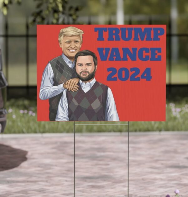 Donald Trump x JD Vance 2024 President Vince President Biden Yard Sign