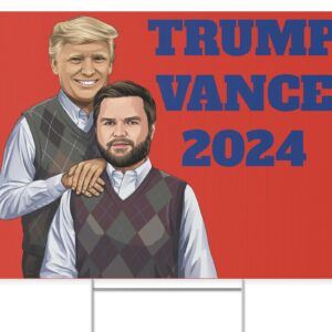 Donald Trump x JD Vance 2024 President Vince President Biden Yard Sign Usa