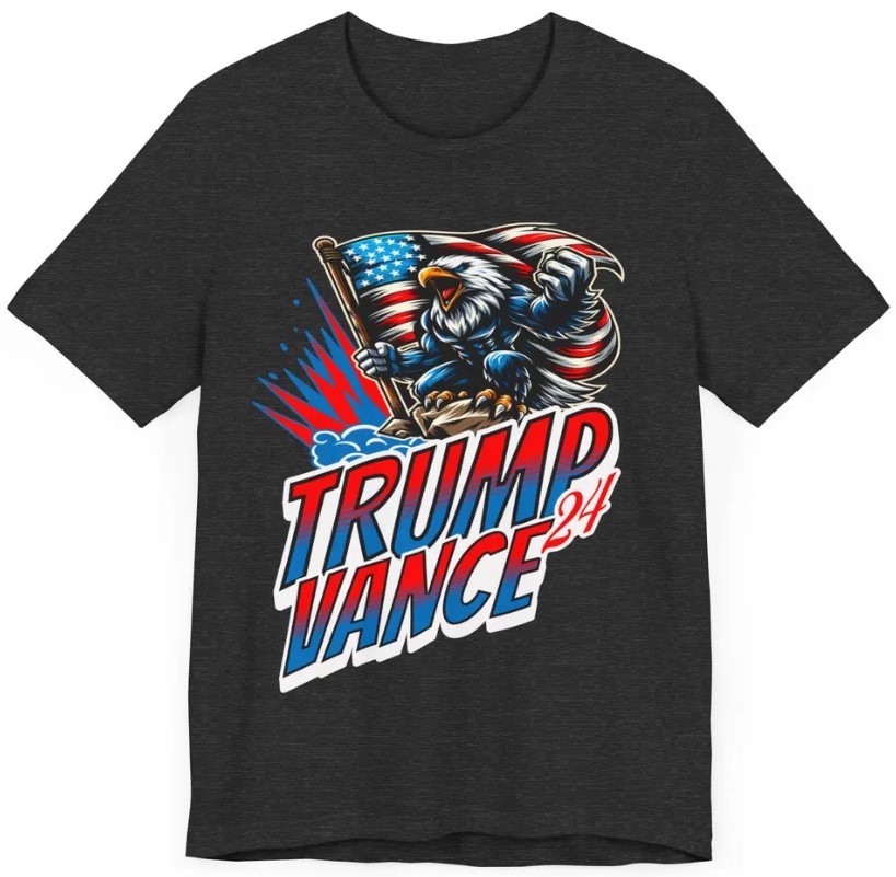 Express Delivery Available - Trump Vance 2024 Election Rally Shirt - American Eagle Trump Vance Rally Inauguration Bella Canvas 3001 Shirt