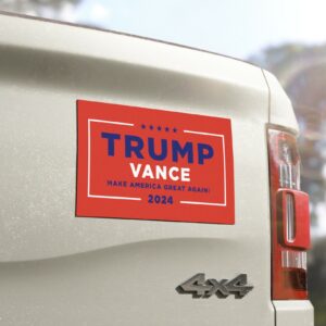 Hulk Hogan Trump Vance Red Car Magnet Us