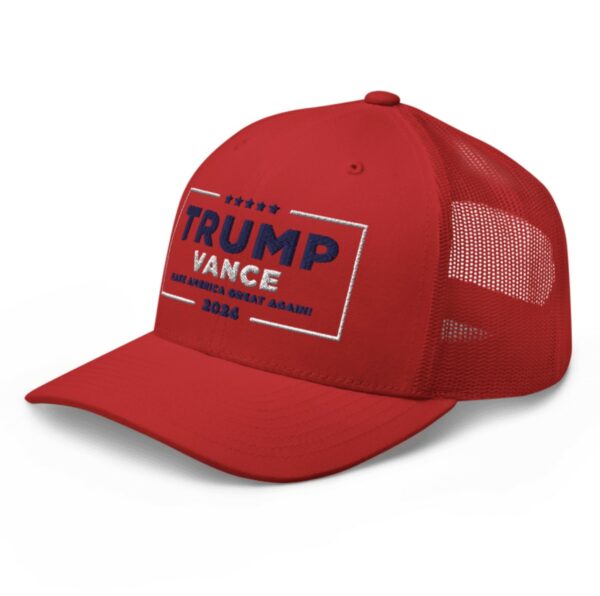 Hulk Hogan Trump Vance Red Retro Trucker Hats