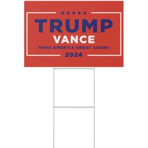 Hulk Hogan Trump Vance Red Yard Sign Us