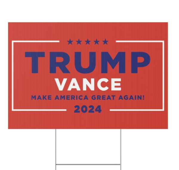 Hulk Hogan Trump Vance Red Yard Signs