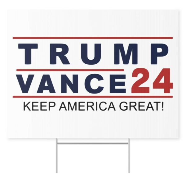 Official RNC Pick Trump Vance 2024 Yard Signs