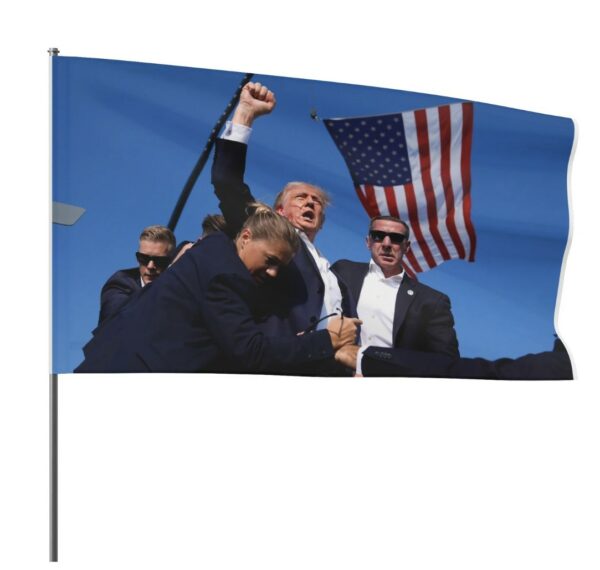 President Donald Trump Survived Assassination Waving Flag Shot Bloody Ear Fight us