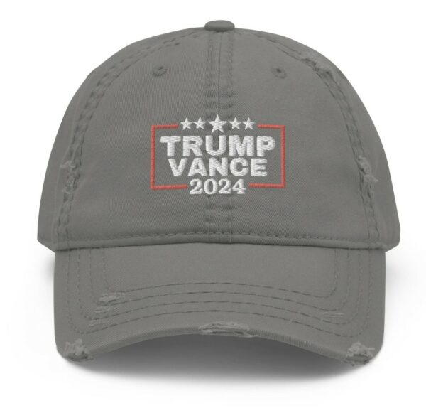 President Trump Vice President Vance 2024 Distressed Dad Hat Caps