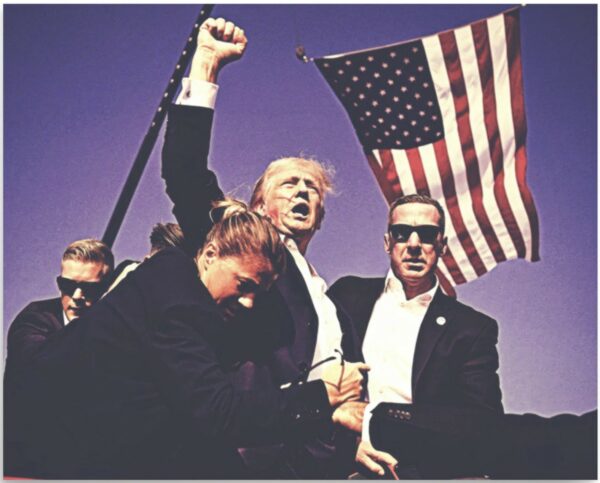 Survival and Strength (Purple Majesty Edition) Trump Overcomes Assassination Attempt Poster