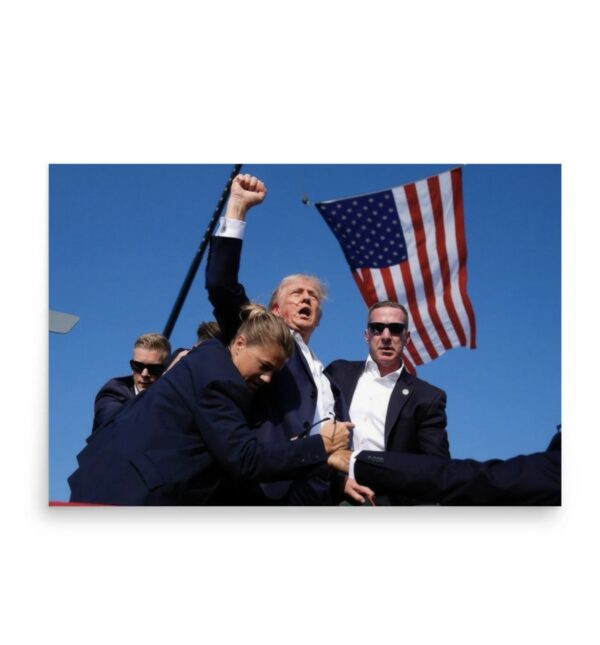 Survival and Strength Trump Overcomes Assassination Attempt Poster