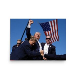 Survival and Strength Trump Overcomes Assassination Attempt Poster usa