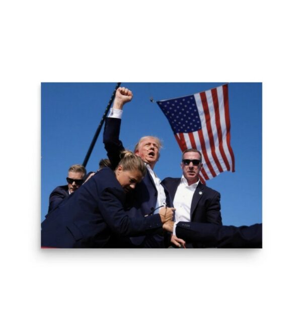 Survival and Strength Trump Overcomes Assassination Attempt Poster usa