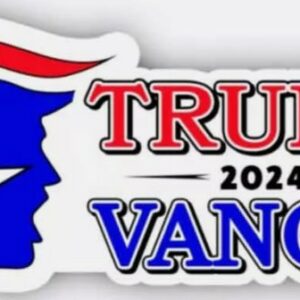 TRUMP STAR 2024 Bumper Sticker Vinyl Water-resistant Trump VANCE 5 PACK