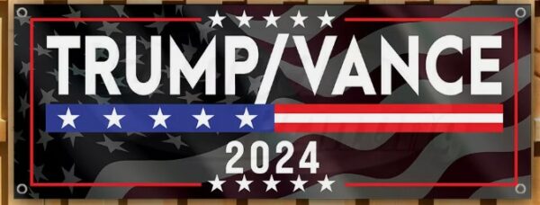 TRUMP VANCE 2024 MAGA FJB Banner Flag Sign Vinyl24