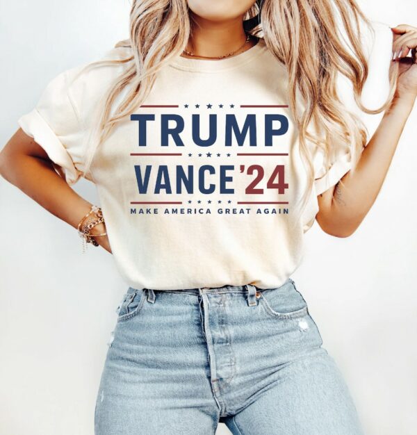 Trump 2024 Support Trump and Vance with Official Campaign Shirts