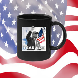 Trump Fear Not Black Coffee Mug