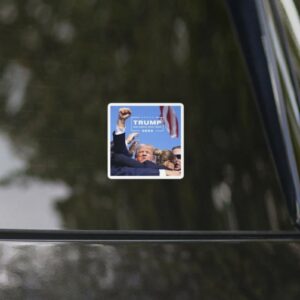 Trump MAGA Assassination Attempt Fist Pump Sticker Trump 2024 Bumper Sticker Decals