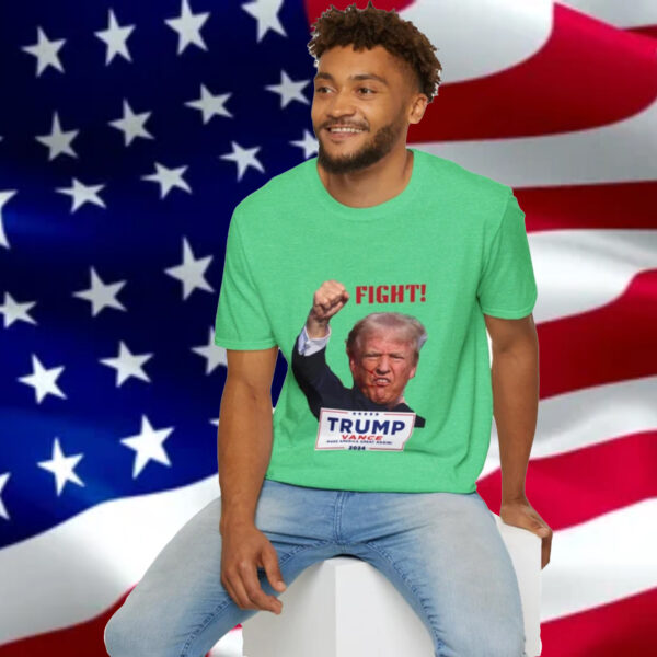 Trump T-shirt, Trump Vance, MAGA, Republican, USA, Fight, Make America Great Again, Unisex Softstyle T-Shirt3