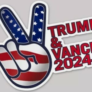 Trump Vance 2024 Bumper Sticker Decal Vinyl Sticker Auto Car Truck Bumper Sticke