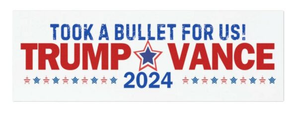 Trump Vance 2024 Car Magnet, Trump Vance Bumper Sticker