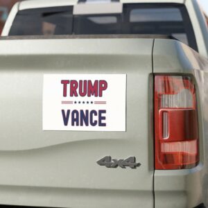 Trump Vance 2024 Car magnet, Elections 2024 car decal, Election 2024 bumper sticker, American flag bumper sticker, Trump car magnet