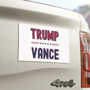 Trump Vance 2024 Car magnet, Elections 2024 car decal, Election 2024 bumper sticker, American flag bumper sticker, Trump car magnets