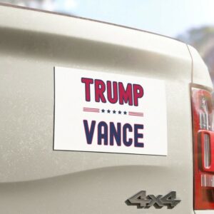 Trump Vance 2024 Car magnet, Elections 2024 car decal, Election 2024 bumper sticker, American flag bumper sticker2