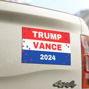 Trump Vance 2024 Car magnet, Elections 2024 car decal, Election 2024 bumper sticker, American flag bumper sticker4