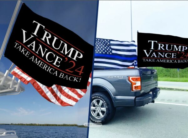 Trump Vance 2024 Election Flag Fight for Freedom, Never Surrender Flags