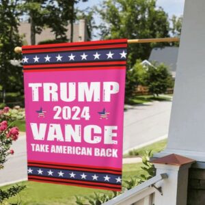 Trump-Vance 2024 Garden Flag,Donald Trump 2024 President J D-Vance Ake Save American Back Double Sided Garden Flag House Flags Outdoor Yard Flag Home Sign1