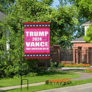 Trump-Vance 2024 Garden Flag,Donald Trump 2024 President J D-Vance Ake Save American Back Double Sided Garden Flag House Flags Outdoor Yard Flag Home Sign2