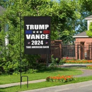 Trump Vance 2024 Garden FlagDonald Trump 2024 President J D Vance Ake Save American Back Double Sided Garden Flag House Flags Outdoor Yard Flag Home Sign23