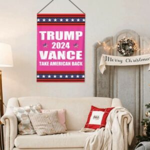 Trump-Vance 2024 Garden Flag,Donald Trump 2024 President J D-Vance Ake Save American Back Double Sided Garden Flag House Flags Outdoor Yard Flag Home Sign3