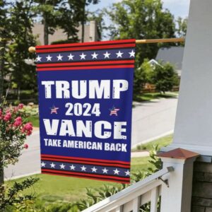 Trump-Vance 2024 Garden Flag,Donald Trump 2024 President J D-Vance Ake Save American Back Double Sided Garden Flag House Flags Outdoor Yard Flag Home Sign7