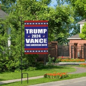 Trump-Vance 2024 Garden Flag,Donald Trump 2024 President J D-Vance Ake Save American Back Double Sided Garden Flag House Flags Outdoor Yard Flag Home Sign8