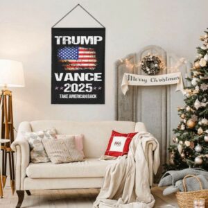 Trump-Vance 2024 Garden Flag,Donald Trump 2024 President J D-Vance Ake Save American Back Double Sided Garden Flag House Flags Outdoor Yard Flag Home Sign(No Flagstand)4