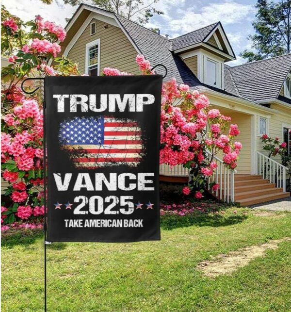 Trump-Vance 2024 Garden Flag,Donald Trump 2024 President J D-Vance Ake Save American Back Double Sided Garden Flag House Flags Outdoor Yard Flag Home Sign(No Flagstand)5