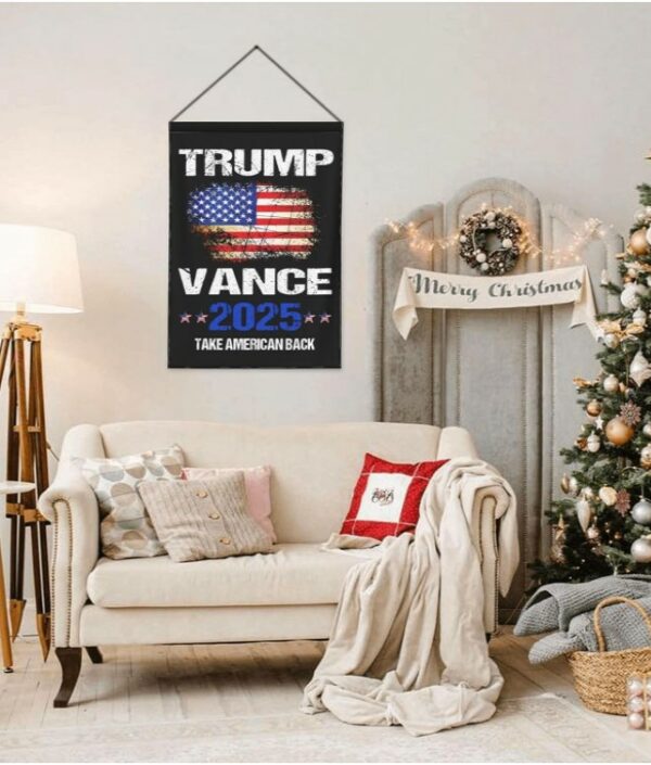 Trump-Vance 2024 Garden Flag,Donald Trump 2024 President J D-Vance Ake Save American Back Double Sided Garden Flag House10