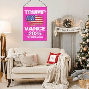 Trump-Vance 2024 Garden Flag,Donald Trump 2024 President J D-Vance Ake Save American Back Double Sided Garden Flag House16