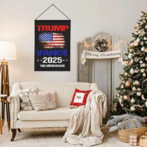 Trump-Vance 2024 Garden Flag,Donald Trump 2024 President J D-Vance Ake Save American Back Double Sided Garden Flag House28