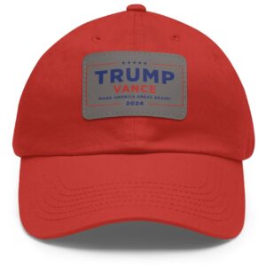 Trump Vance 2024 Leather Hat Cap