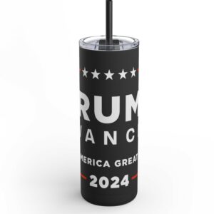 Trump Vance 2024 Maars Maker Skinny Matte Tumbler, 20oz