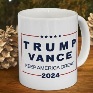 Trump Vance 2024 Mug, 11oz Mug, Best Trump Mug Gift Never Surrender Mug Ceramic Mug 11oz - Trump Gift Mug, Trump VP Pick JD Vance2