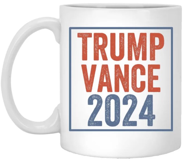 Trump Vance 2024 Mug, Patriotic Election Mug, Political Campaign Mug, 2024 Election Merchandise, Trump Supporter Gift1