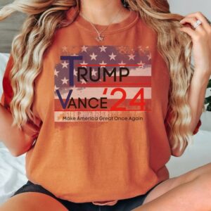 Trump Vance 2024 Presidential Campaign For Men and Women, Front and Back Print2