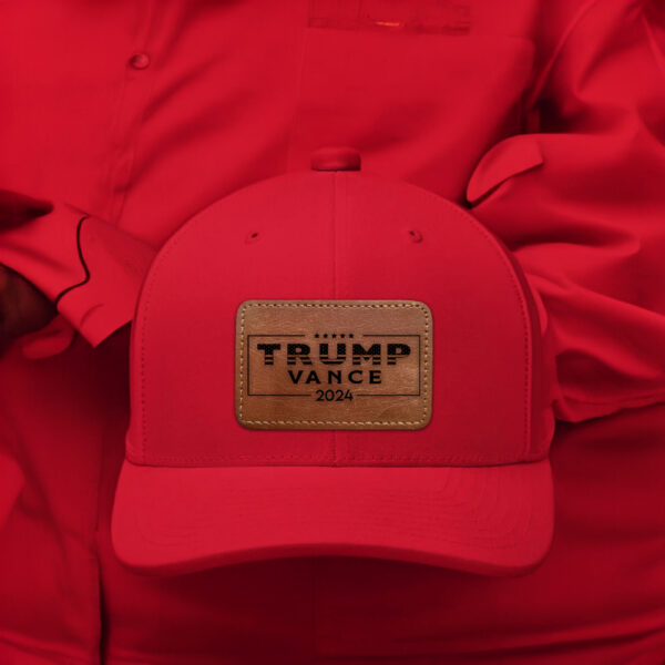 Trump Vance 2024 Red Hat With Patch, Republican Hat