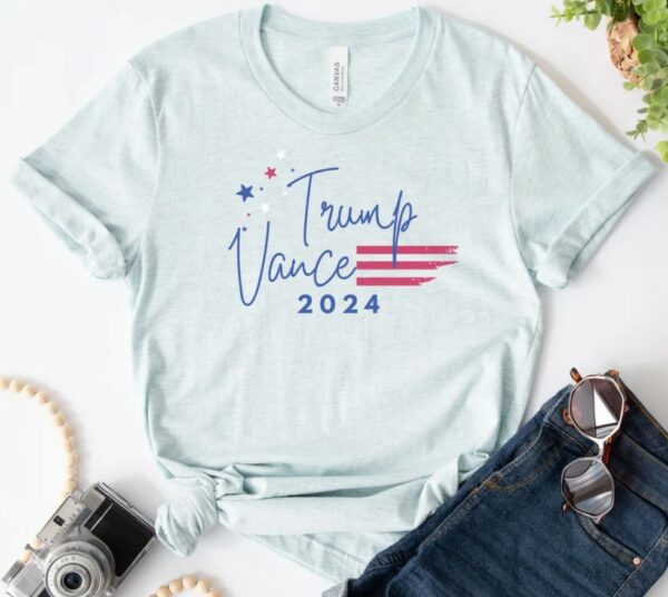 Trump Vance 2024 Shirt, Trump 2024 Tshirt, 2024 Election Shirt, Republican Shirt, Trump Supporter Tee, MAGA Shirt, Trump Flag Tee, Trump Tee2